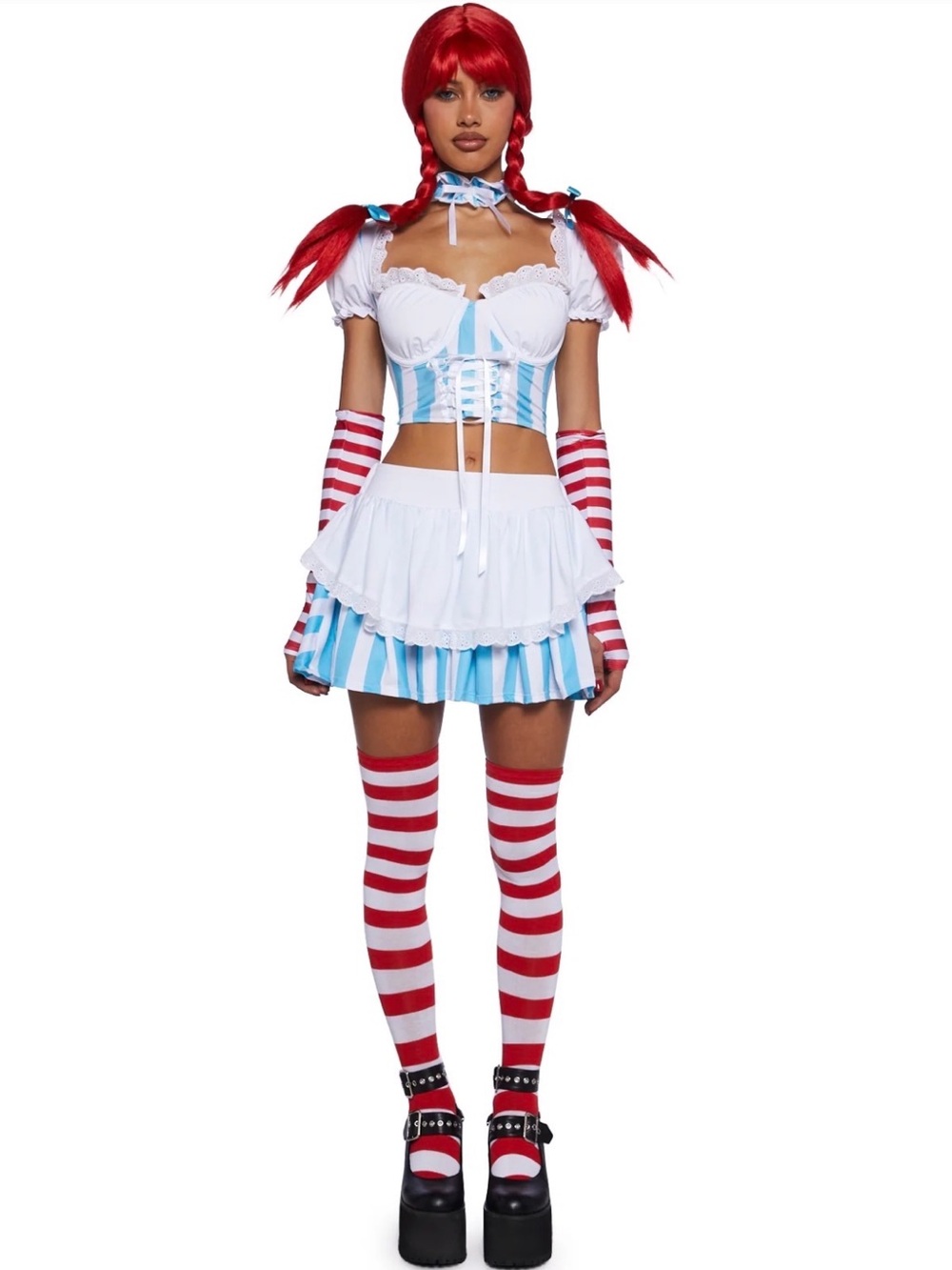 Wendys Fast Food Hot Juicy Costume by Dolls Kill NWT